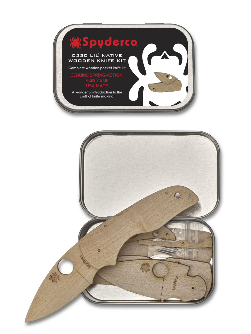 Wooden Spyderco Kit